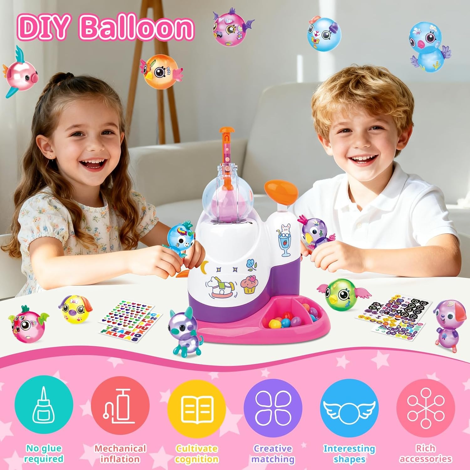 Balloon Pump Hand - DIY Ballon-Tier-Set mit Pumpe Ballon-Bastelset mit