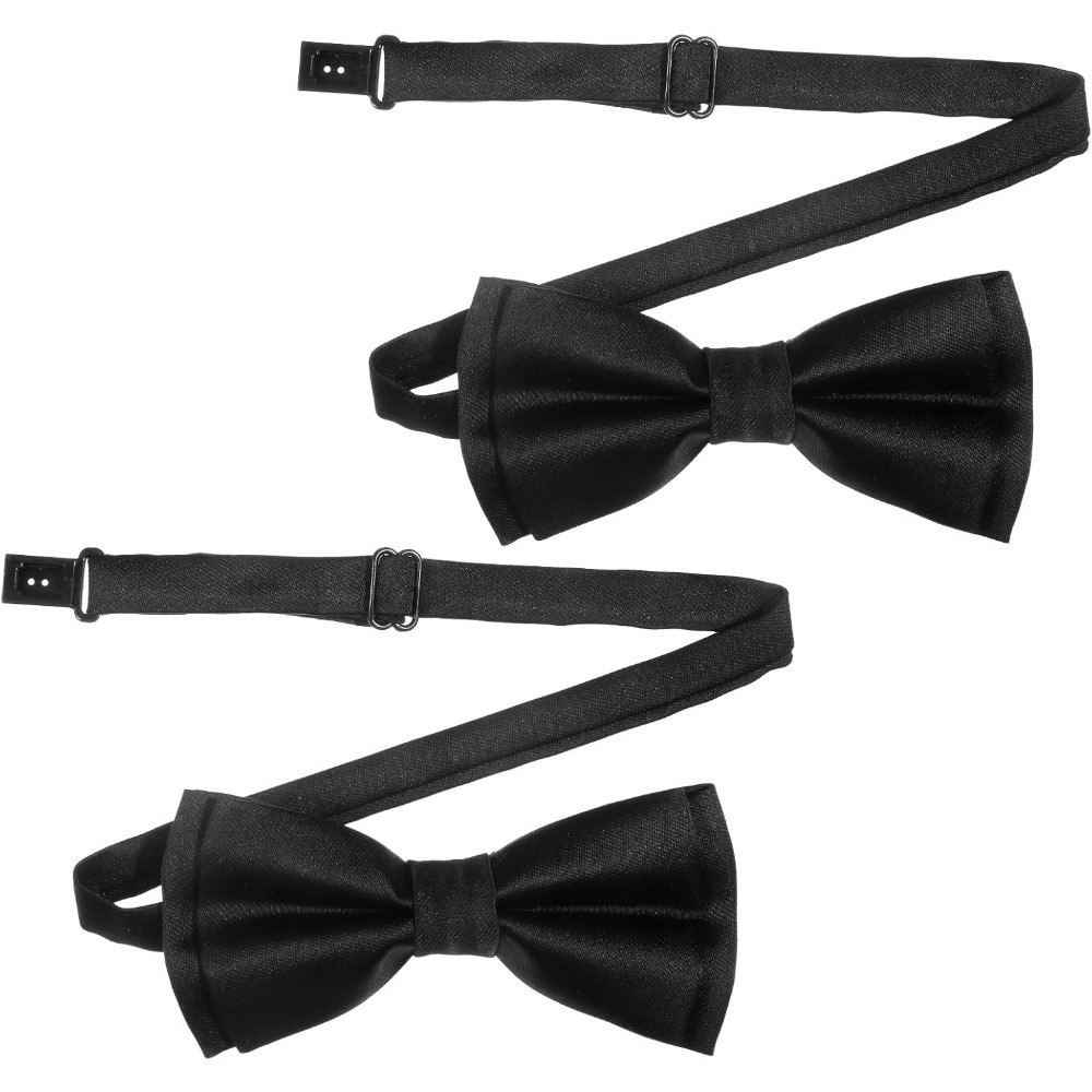 Event & Party Supply - Herrenfliege, 2er-Pack Einfarbige Vorgebundene Verstellbare Fliege