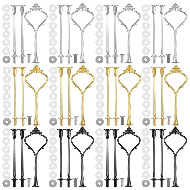 Cupcake Stand Tier - ABVC Hardware-Set, 12-teilig, 3-stöckiger Kuchenständer, robuste