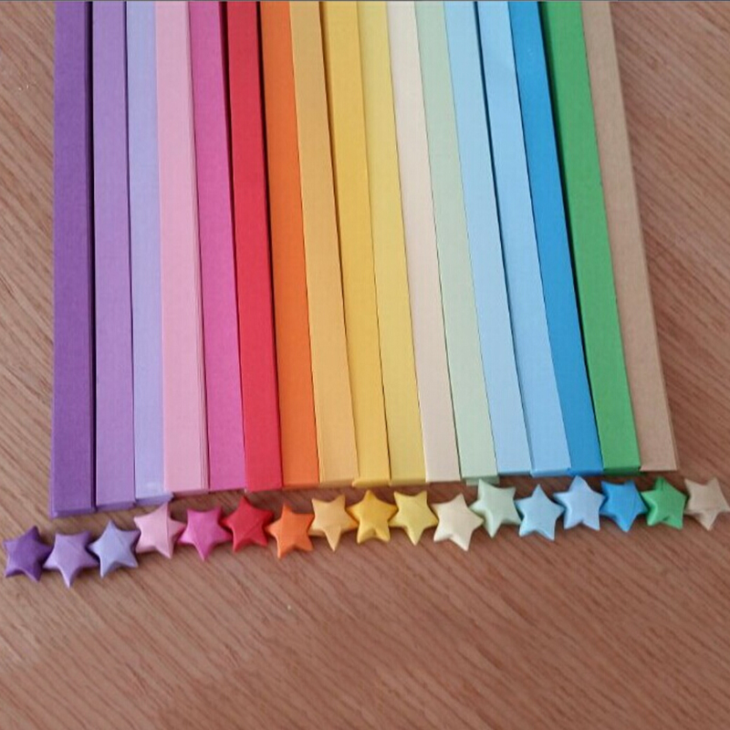 Papercraft Supply Ribbon - 27 Farben doppelseitige Origami Lucky Star