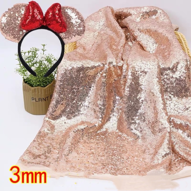 Glitter Tablecloth - 3mm Vollpaillettenstoff für Abendkleider, Spitzenmaterial, Glitzerstoff,