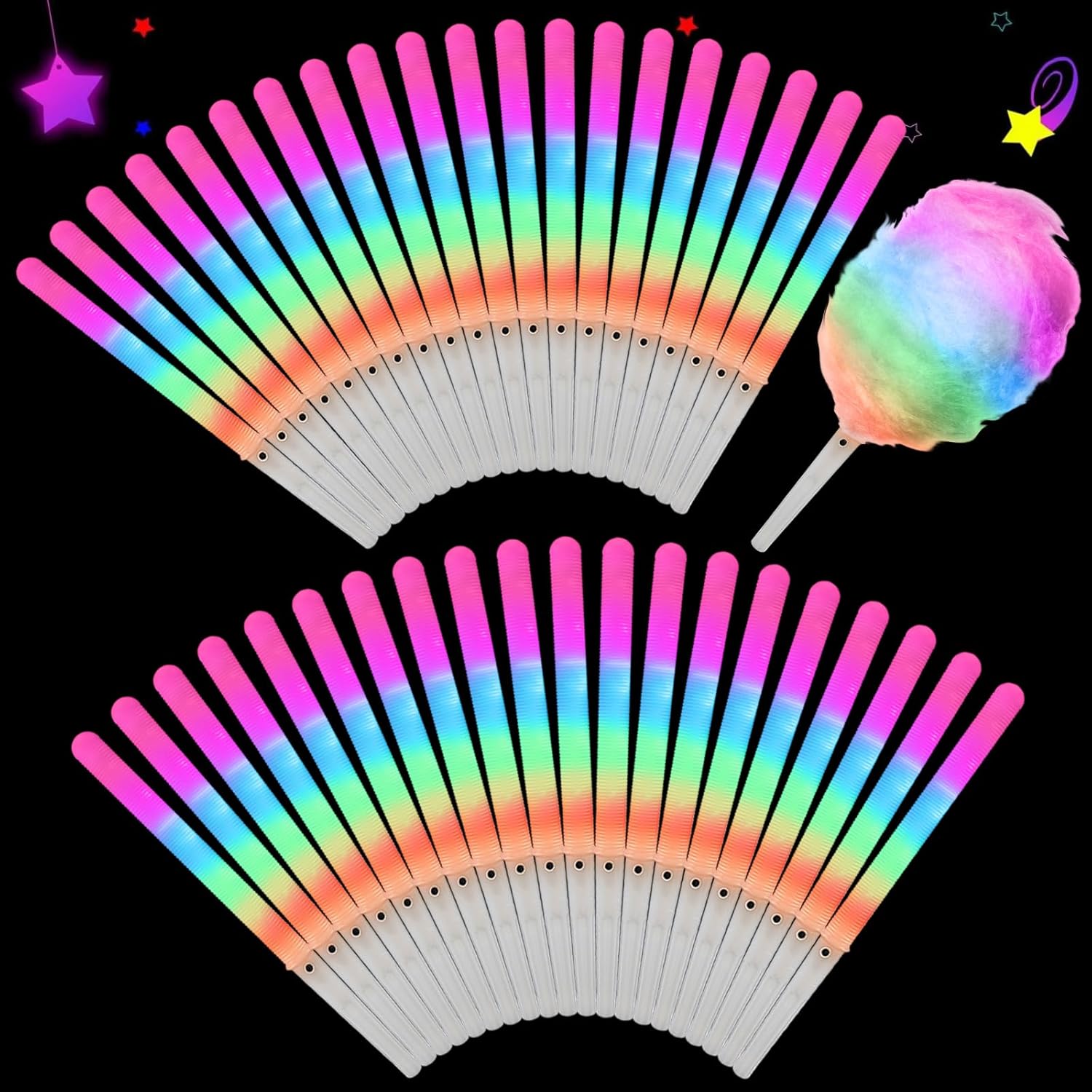 20 Stück Bunte Blinkende LED-Z – Cotton Candy Cone Bewertung und Preis