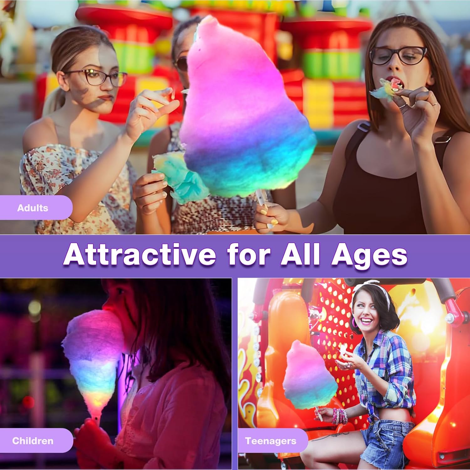 20 Stück Bunte Blinkende LED-Z – Cotton Candy Cone Bewertung und Preis