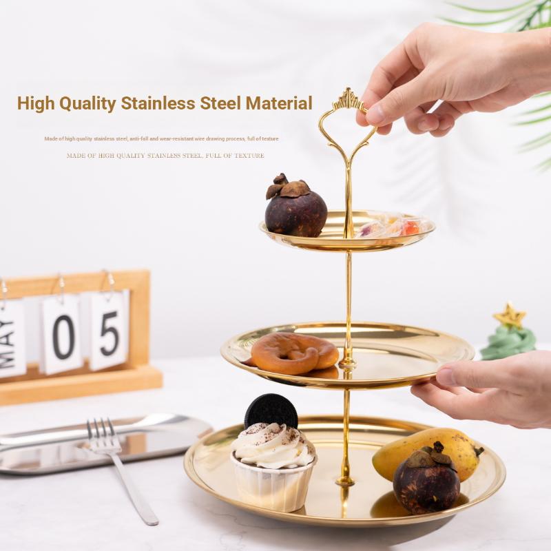 Gold-Silber 2/3-stöckiger Kuch – Cupcake Stand Tier Bewertung und Preis
