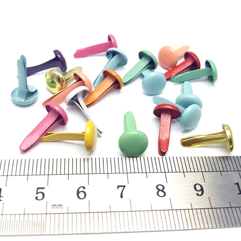 500 stücke 8mm Metall Brads Sa – Papercraft Supply Invitation Bewertung und Preis