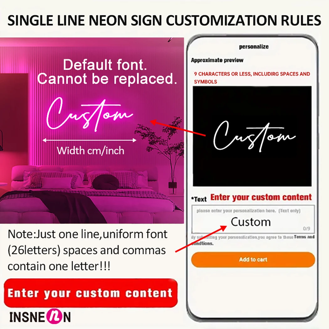 Benutzerdefiniertes Leuchtrekl – Neon Sign Party Bewertung und Preis