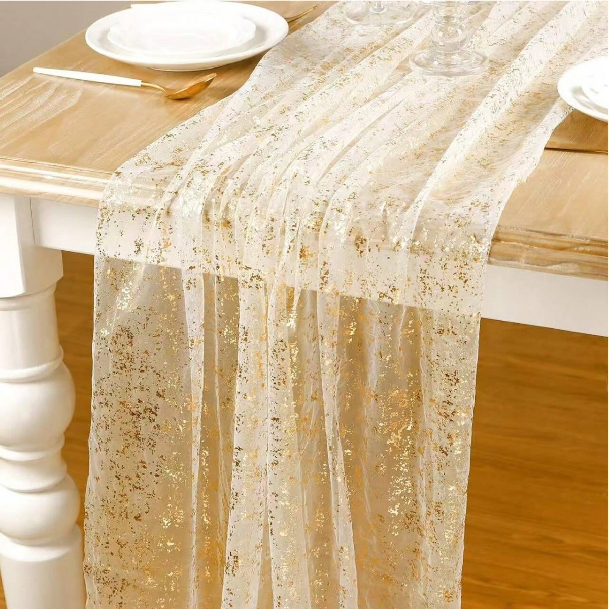 Schwarz-Gold Tischläufer mit H – Glitter Tablecloth Bewertung und Preis