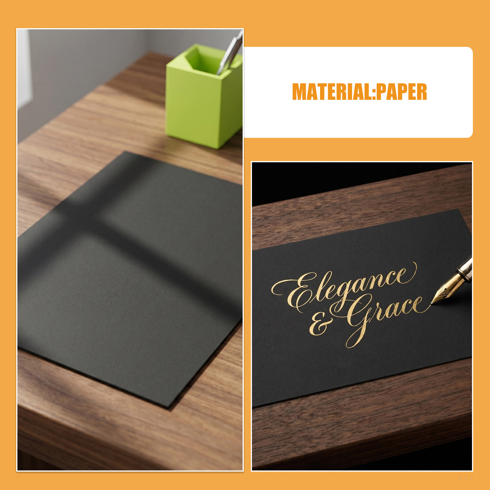 60 Stück Schwarzes Kartonpapie – Papercraft Supply Invitation Bewertung und Preis