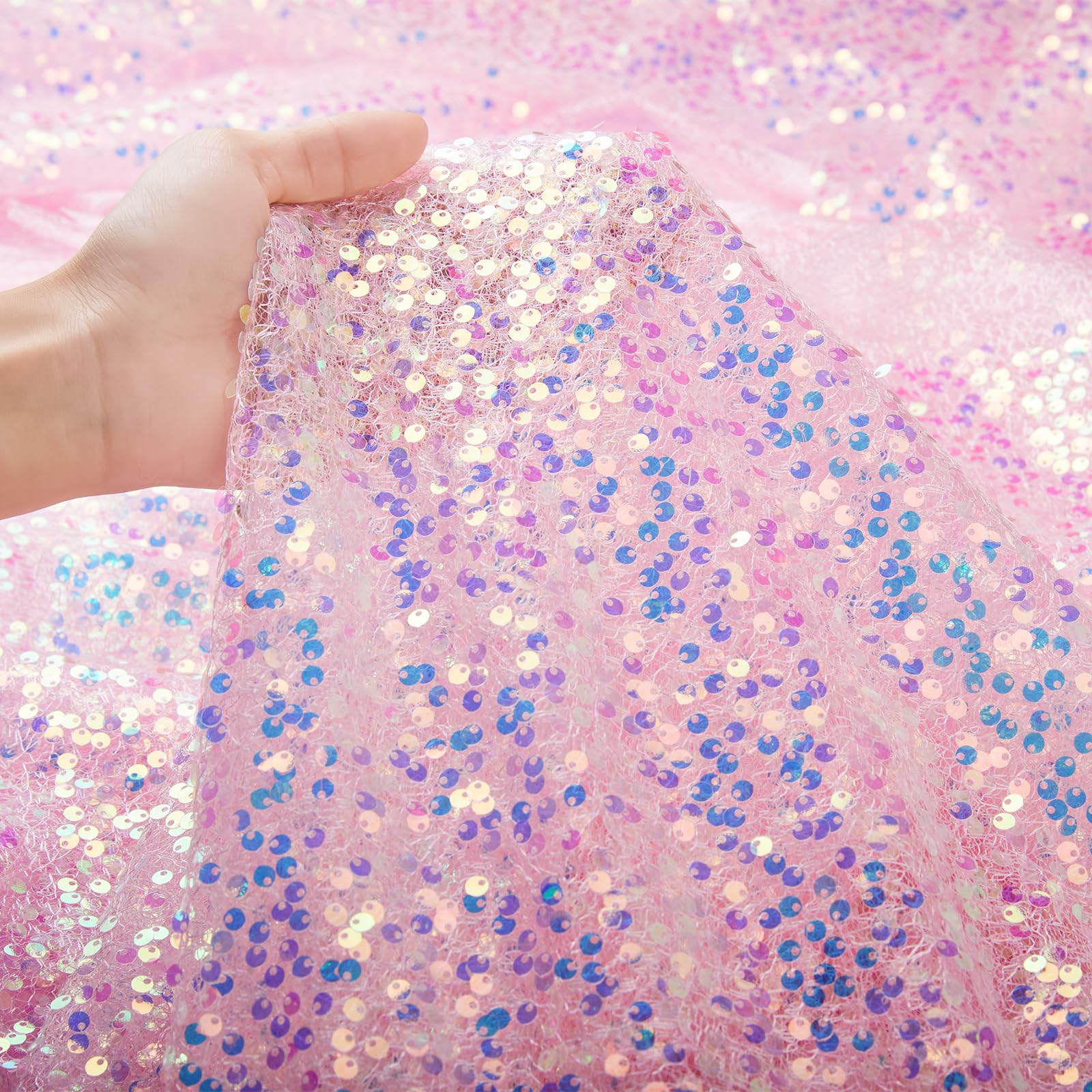 Paillettenstoff, schillernder  – Glitter Tablecloth Bewertung und Preis