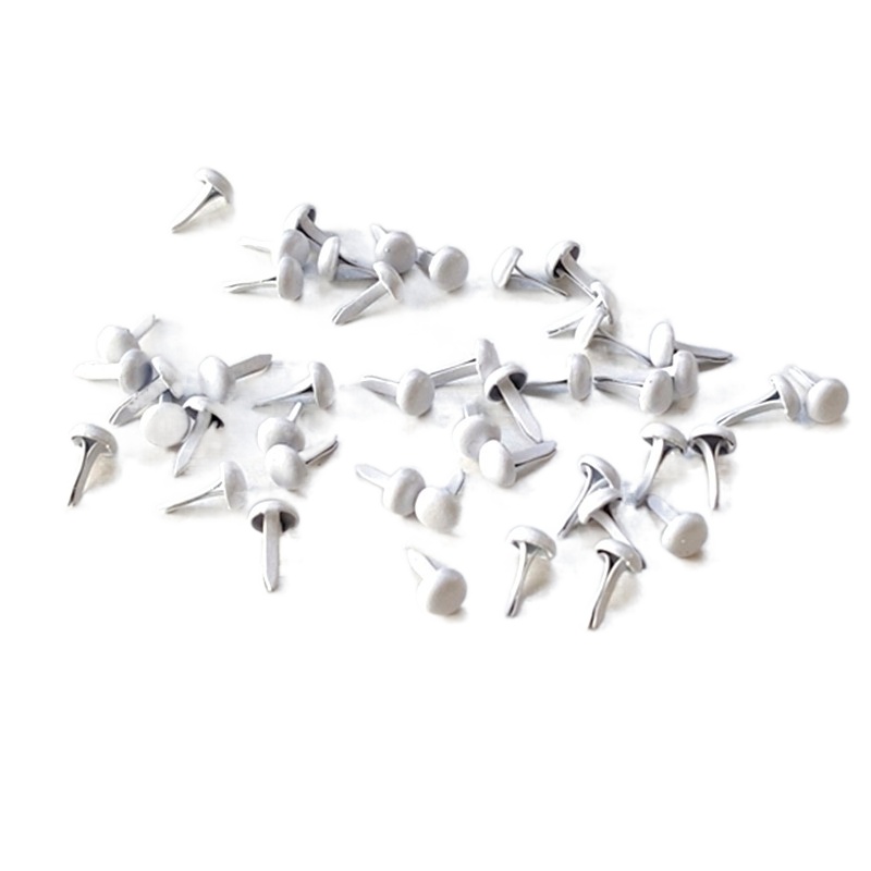 500 stücke 4,5mm Weiß Metall B – Papercraft Supply Invitation Bewertung und Preis