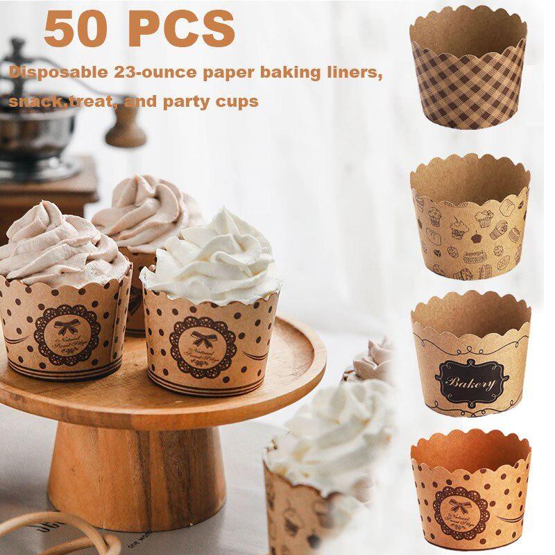 50 Teile/paket Cupcake Pappbec – Plastic Cup 50Pcs Bewertung und Preis