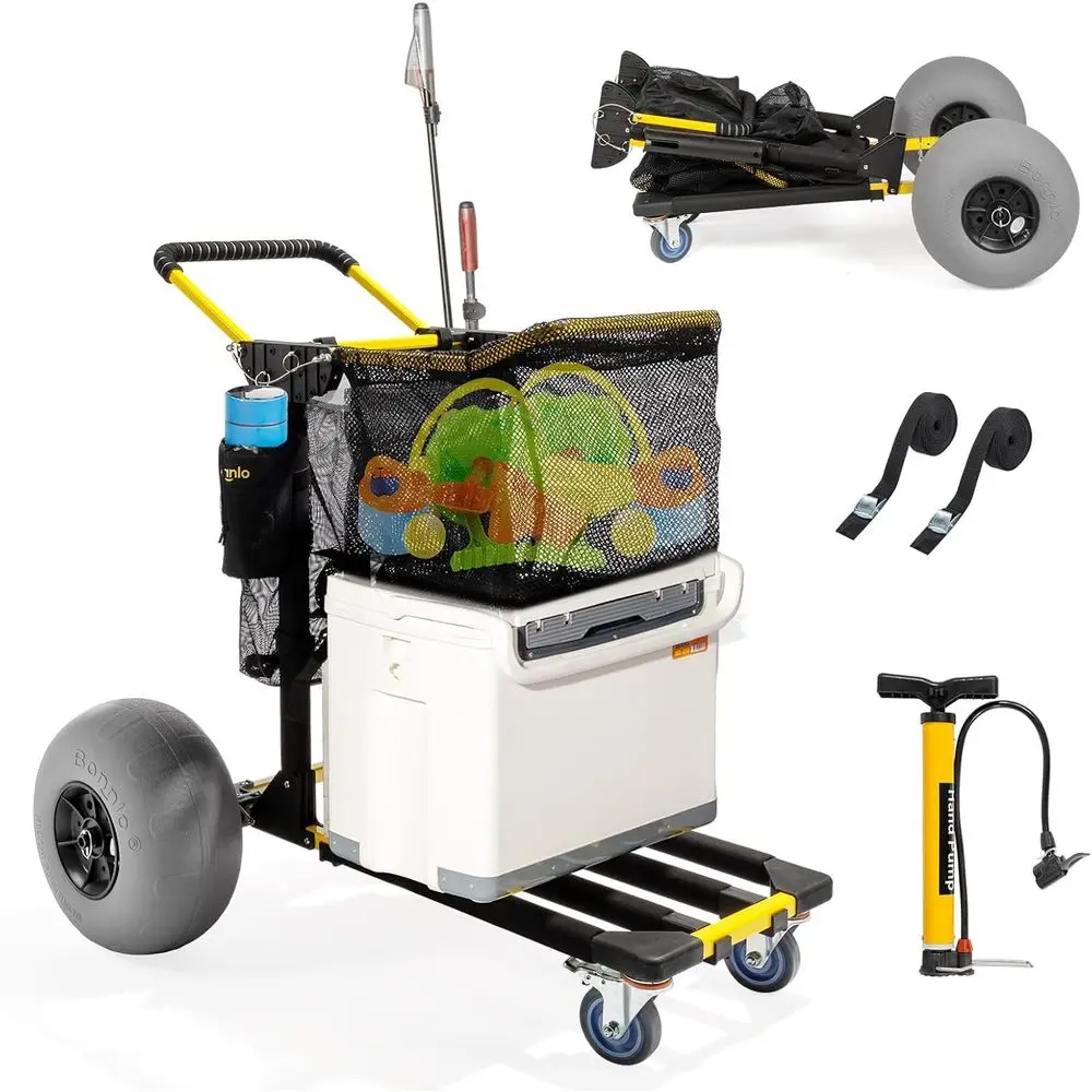 Vielseitiger Strandwagen mit 1 – Balloon Pump Hand Bewertung und Preis