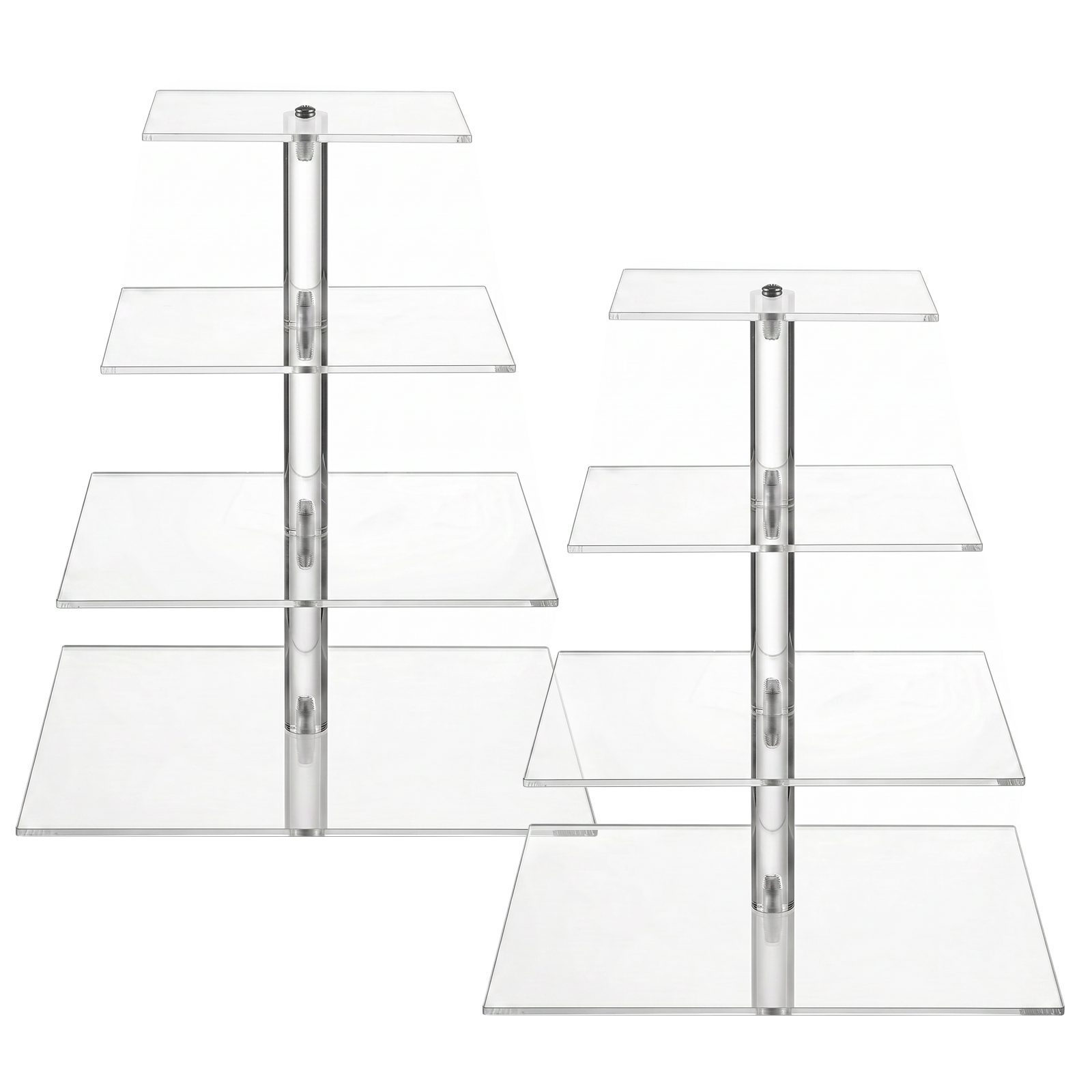 4-stöckiger Transparenter Cupc – Cupcake Stand Tier Bewertung und Preis