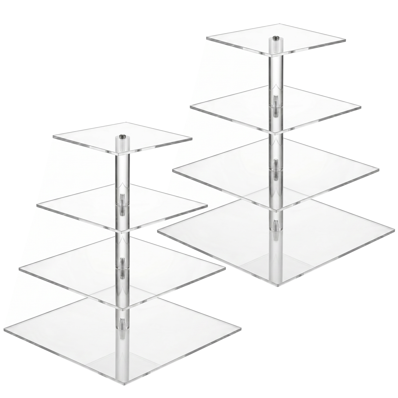 4-stöckiger Transparenter Cupc – Cupcake Stand Tier Bewertung und Preis